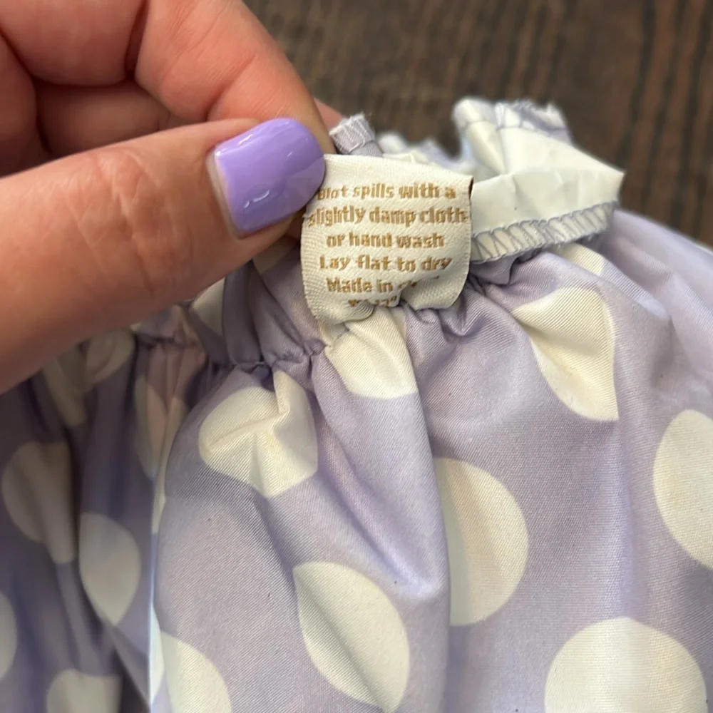 Purple and White Polkadot Shower Cap